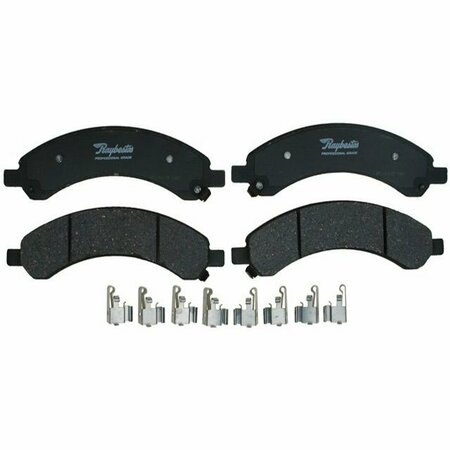 R/M BRAKES BRAKE PADS OEM OE Replacement With Hardware Ceramic PGD989C